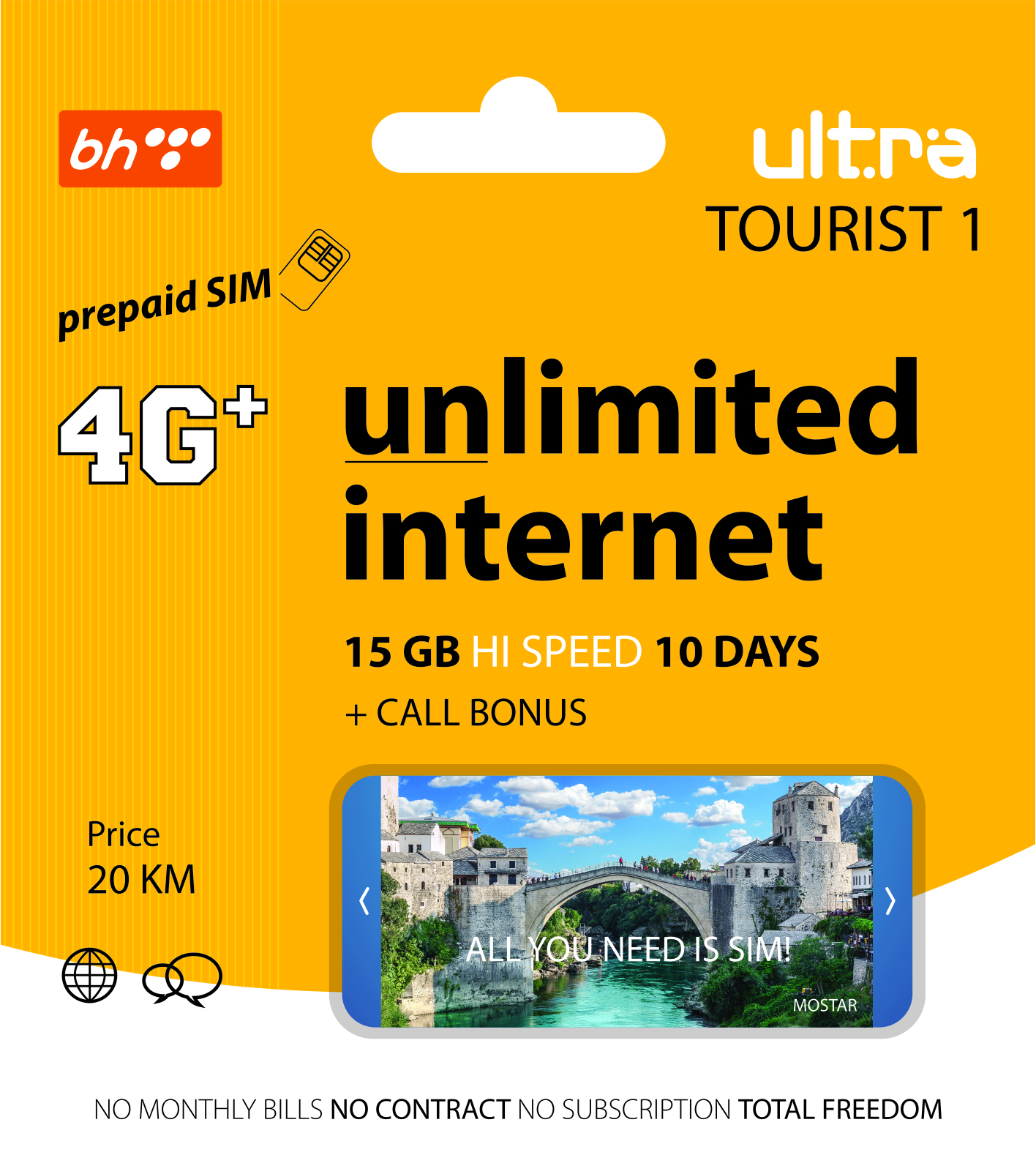 bh telecom travel internet