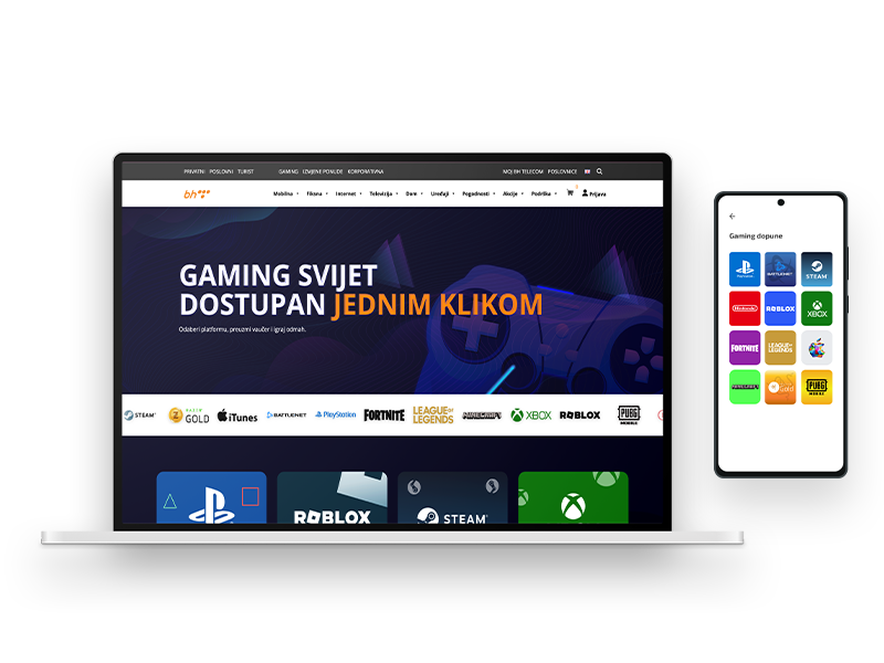 gaming vauceri apps mockup