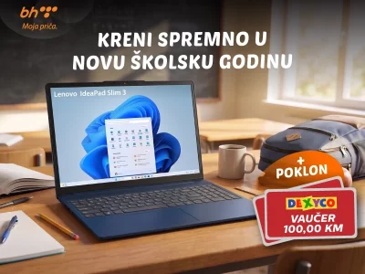 Škola samo što nije počela, a u BH Telecomu uz odličan laptop stiže i poklon vaučer od 100 KM